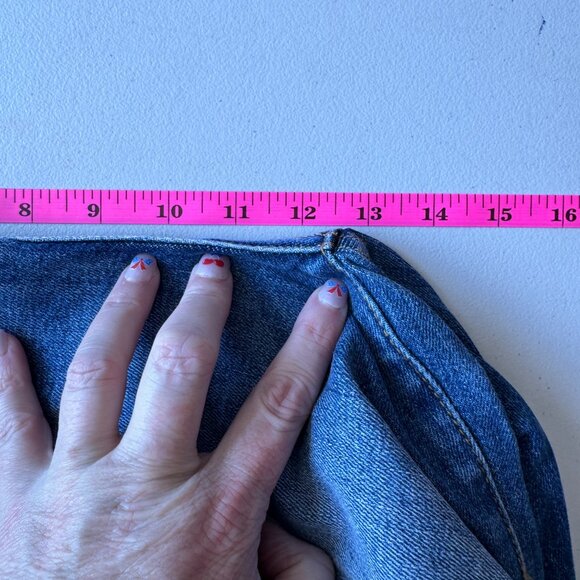 Risen - High Rise Cropped Straight Leg Jeans - Medium Wash - 15/32 - NWT - Picture 10 of 11